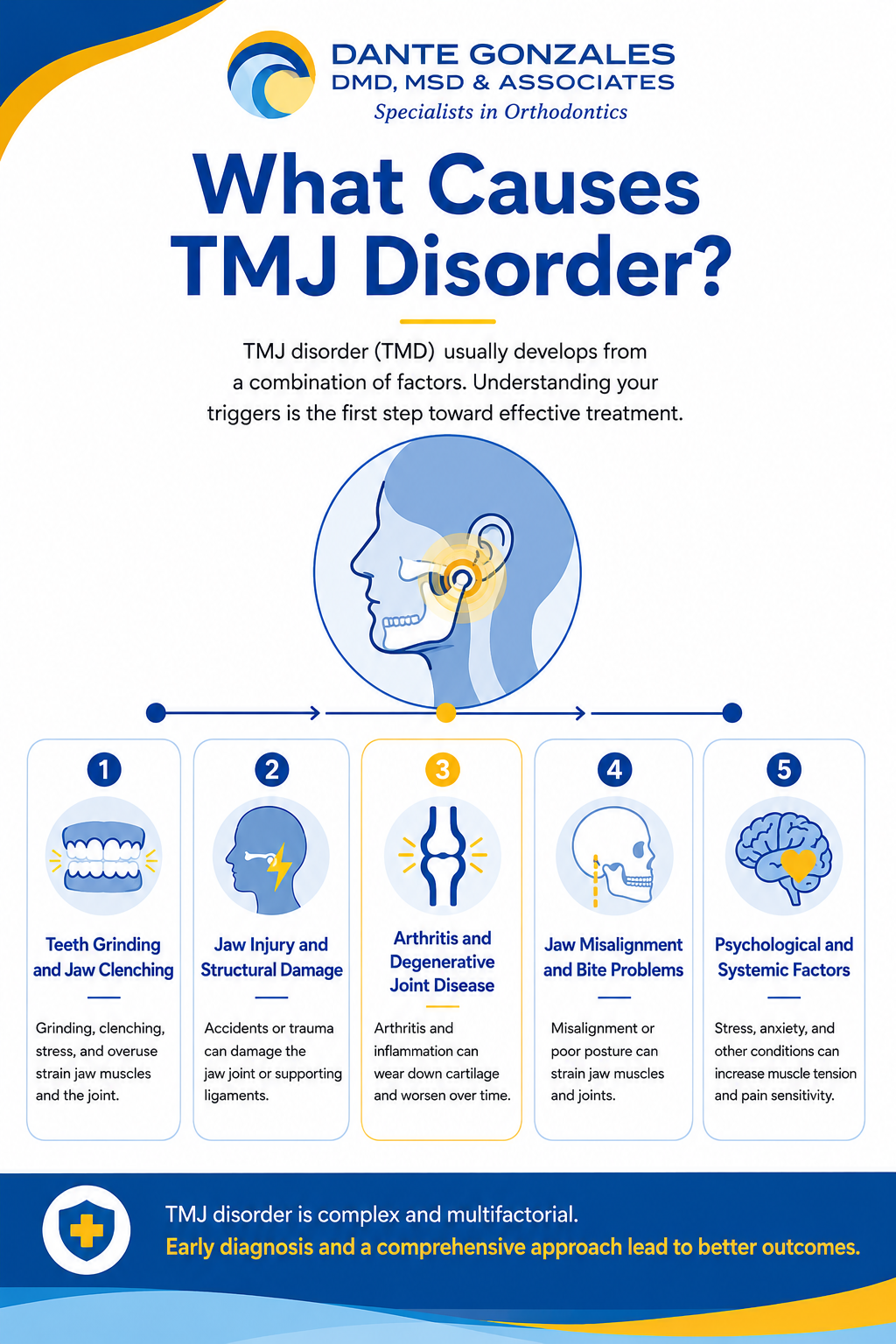 What Causes TMJ Disorder Infographic
